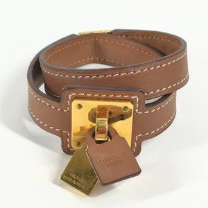 Hermès O'kelly Brown Leather bracelet
